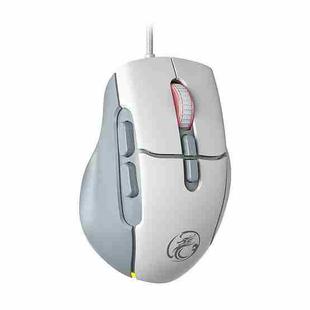 IMICE G800 7 Keys 7200DPI Wired Gaming Silent Mouse With LED Lighting(Gray White)