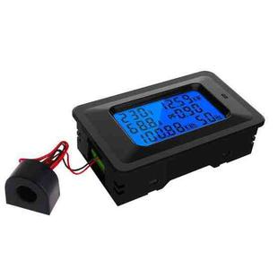 Multifunctional Electric Meter AC Digital Voltage Frequency Monitor, Specification: AC 100A 22000W With Transformer
