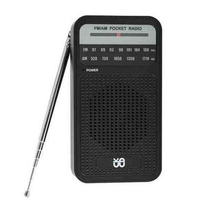 Portable Pointer AM/FM Full Channel Radio(Black)