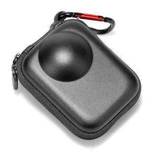 For DJI Osmo 360 Carrying Case EVA Hard Shell Protective Bag with Carabiner Clip(Black)