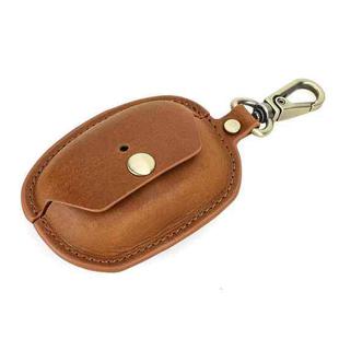 For Sony WF-1000XM5 CONTACTS FAMILY CF1183 Leather Hook Portable Earphone Case(Brown)