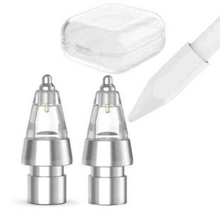 2pcs AhaStyle WG155 Replaceable Durable Metal Pen Tip, For Apple Pencil Pro / USB-C / 2 / 1
