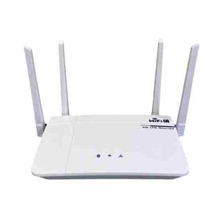 European / Asian / African Edition 4G CPE Wireless SIM Card LTE Router Wi-Fi 6 Wireless Hotspot, EU Plug(White)