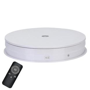 Remote Control Light Rotating Tray Still Life Display Adjustable Speed Brightness Jewelry Stand, Spec: 25cm White Base White Light Rechargeable