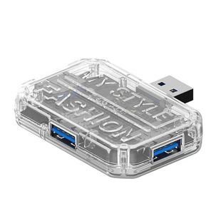 3 In 1 USB HUB Multi Port Hub Computer Converter, Color: BX3A White