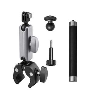 For GoPro / DJI / Insta 360 Action Cameras Cycling Bracket Bike Motorcycle Handlebar Mount, Spec: With 15cm Extension Rod