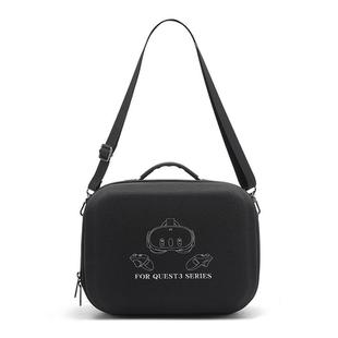 For Meta Quest 3 / 3S BKano Q3-001 VR Headset Console Storage Bag Shoulder Handheld Bag(Black)