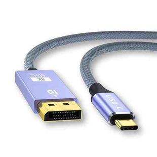 1m Type-C To DP1.4 8K 60Hz HD Unidirectional Adapter Cable Computer Gaming Console Monitor Mobile Phone Video Connection Cable