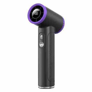 WT23 Handheld Digital Display Turbine Fan Outdoor Stepless Variable Speed Fan(Black)