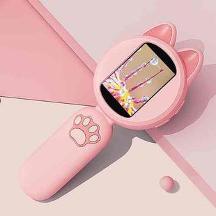 HM020B 4X HD Handheld Children Electronic Magnifier With Screen 2MP Digital Microscope(Pink)