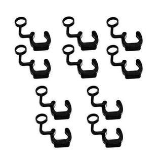 10pcs Silicone Locking Buckle Sports Camera Accessories Safety Buckle Surfboard Base Fixed Base Plug Anti-Release Buckle(Black)