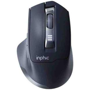 Inphic M9 2.4G Wireless Mouse Business Office Home Ergonomic Mute Computer Mice(Dark Gray)