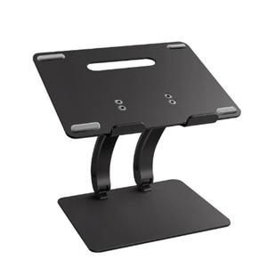 Aluminum Laptop Stand Height Angle Adjustable Tablets Notebook Cooling Holder For MacBook Air Pro 11-17 inch(Black)