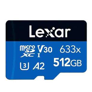 Lexar 633x 512GB High-speed Flash Memory Card Sports Camera Mobile Phone TF Car Driving Recorder Memory Card