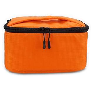 Water-resistant DSLR Padded insert Case Waterproof Zipper Removable Partition Camera Bags(Orange)