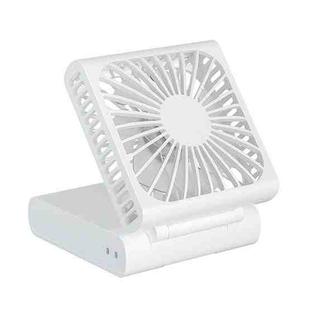 Handheld Portable USB Folding Mini Halter Fan (White)