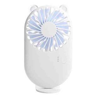 Portable Cute Pocket Mini USB Handheld Fan Phone Holder (White)