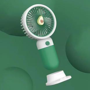 Handheld Phone Holder Small Fan USB Charging Mini Electric Fan (Green)