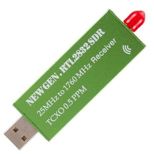 USB2.0 Adapter RTL-SDR RTL2832U + R820T2+ 1Ppm TCXO TV Tuner Stick Receiver(Green)