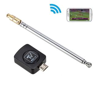 Micro USB DVB-T TV Digital Mobile Tuner Stick Receiver Dongle for Android Phone(Black)