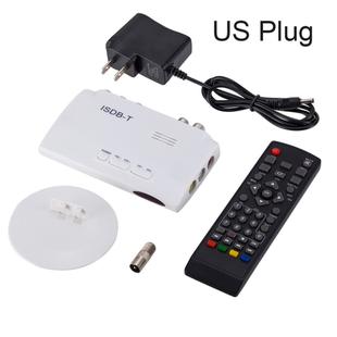 ISDB-T 1080P Digital Satellite Receiver  DVB Digital Video TV Tuner Receiver Sets Top Box+5dBi Antenna with Remote Control(White)