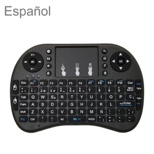 Support Language: Spanish i8 Air Mouse Wireless Keyboard with Touchpad for Android TV Box & Smart TV & PC Tablet & Xbox360 & PS3 & HTPC/IPTV