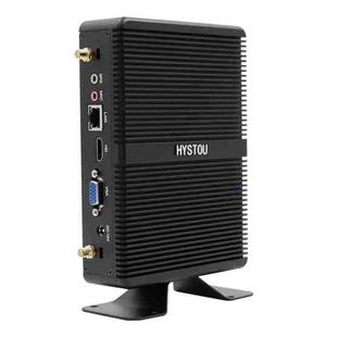 HYSTOU H2 Windows / Linux System Mini PC, Intel Core I3-7167U Dual Core Four Threads up to 2.80GHz, Support mSATA 3.0, 4GB RAM DDR4 + 256GB SSD (Black)