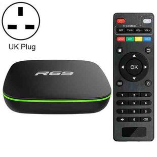 R69 1080P HD Smart TV BOX Android 4.4 Media Player with Remote Control, Quad Core Allwinner H3, RAM: 1GB, ROM: 8GB, 2.4G WiFi, LAN, UK Plug