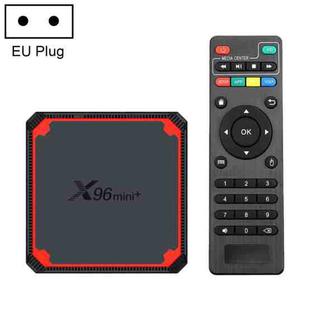 X96 mini+ 4K Smart TV BOX Android 9.0 Media Player with Remote Control, Amlogic S905W4 Quad Core ARM Cortex A53 up to 1.2GHz, RAM: 1GB, ROM: 8GB, 2.4G/5G WiFi, HDMI, TF Card, RJ45, EU Plug