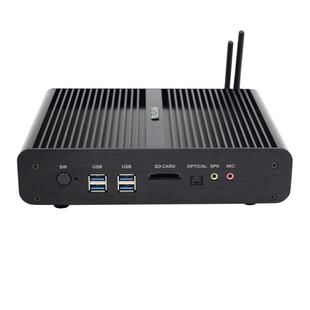 HYSTOU P05B-I3-5005U-2C Fanless Mini PC Intel Core i3 5005u Processor Quad Core up to 2.0GHz, RAM: 4G, ROM: 128G, Support Win 7 / 8 / 10 / Linux(Black)