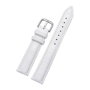 Calfskin Detachable Watch Leather Watch Band, Specification: 12mm (White)