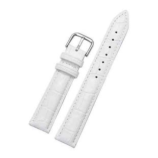 Calfskin Detachable Watch Leather Watch Band, Specification: 18mm (White)