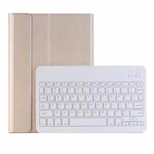 AW11 Detachable Lambskin Texture Ultra-thin TPU Bluetooth Keyboard Leather Tablet Case with Stand For Huawei MatePad 11 2021(Gold)