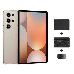 Pad 9 Pro 10.1 inch 4G LTE Tablet PC Combo Set, 4GB+32GB, Android 10 MT6755 Octa Core, with Keyboard / Mouse / Leather Case, AU Plug (Gold)