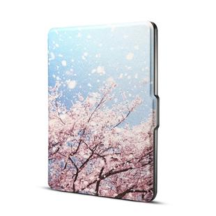 Japanese Cherry Print Horizontal Flip PU Leather Protective Case for Amazon Kindle Paperwhite 1 & 2 & 3 with Sleep / Wake-up