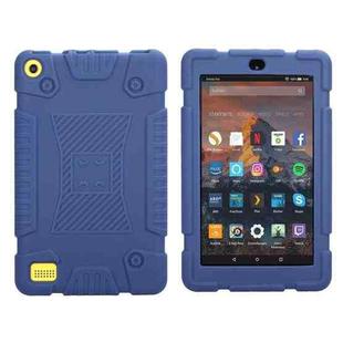 Full Coverage Silicone Shockproof Case for Amazon Kindle Fire 7 (2017)(Blue)