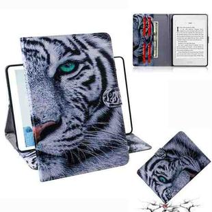 Tiger Pattern Horizontal Flip Leather Case for Amazon Kindle Paperwhite 4 (2018) / 3 / 2 / 1, with Holder & Card Slot & Wallet