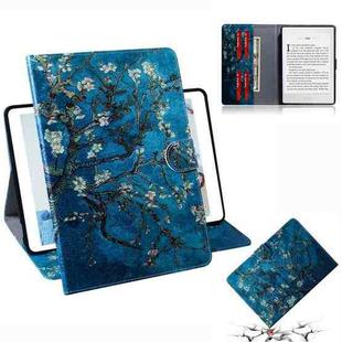 Apricot Blossom Pattern Horizontal Flip Leather Case for Amazon Kindle Paperwhite 4 (2018) / 3 / 2 / 1, with Holder & Card Slot & Wallet