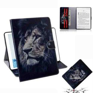 Lion Pattern Horizontal Flip Leather Case for Amazon Kindle Paperwhite 4 (2018) / 3 / 2 / 1, with Holder & Card Slot & Wallet