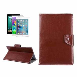 9 inch Tablets Leather Case Crazy Horse Texture Protective Case Shell with Holder for ONDA V891w, Ramos i9s Pro & Win8, Colorfly i898W & i898A(Brown)