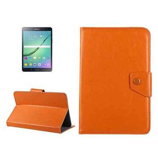 8 inch Tablets Leather Case Crazy Horse Texture Protective Case Shell with Holder for Galaxy Tab S2 8.0 T715 / T710, Cube U16GT, ONDA Vi30W, Teclast P86(Orange)
