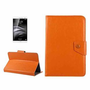 7 inch Tablets Leather Case Crazy Horse Texture Protective Case Shell with Holder for Galaxy Tab A 7.0 (2016) / T280 & Tab 4 7.0 / T230 & Tab Q T2558, Colorfly G708, Asus ZenPad 7.0 Z370CG, Huawei MediaPad T1 7.0 / T1-701u(Orange)