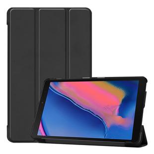 Custer Texture Horizontal Flip Leather Case for Galaxy Tab A 8.0 (2019) P205 / P200, with Three-folding Holder (Black)