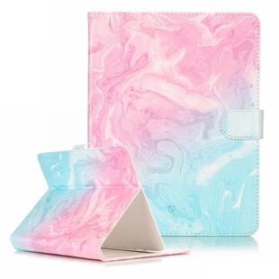 For 7 inch Tablet PC Pink Green Marble Pattern universal Horizontal Flip Leather Case with Holder & Card Slots & Wallet