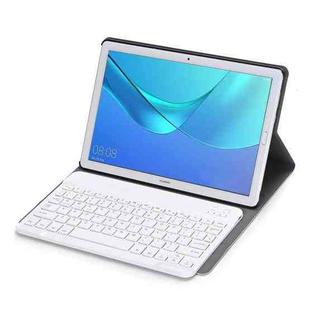 Detachable Bluetooth Keyboard Ultrathin Horizontal Flip Leather Tablet Case for Huawei MediaPad M5 10.8 inch, with Holder(Gold)