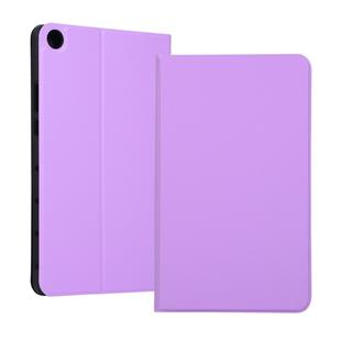 Universal Spring Texture TPU Protective Case for Huawei Honor Tab 5 8 inch / Mediapad M5 Lite 8 inch, with Holder(Purple)