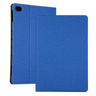 Universal Voltage Craft Cloth TPU Protective Case for Huawei Mediapad M5 10.1 inch / C5 10.1 inch , with Holder(Blue)