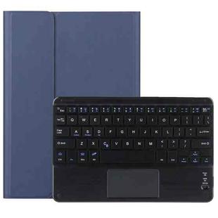 M10-C 2 in 1 Removable Bluetooth Keyboard + Leather Tablet Case with Touchpad & Holder for Lenovo Tab M10 TB-X505X (Dark Blue)