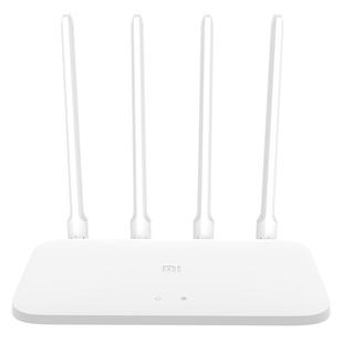 Original Xiaomi WiFi Router 4A Smart APP Control AC1200 1167Mbps 64MB 2.4GHz & 5GHz Wireless Router Repeater with 4 Antennas, Support Web & Android & iOS, US Plug(White)