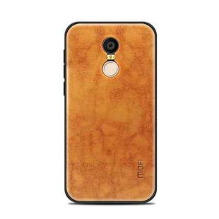 MOFI for  Xiaomi Redmi 5 Plus PC+TPU+PU Leather Protective Back Cover Case(Light Brown)